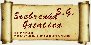 Srebrenka Gatalica vizit kartica